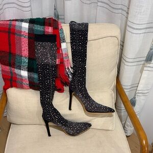Elegant Black Stiletto Boots
